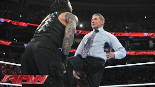 Mr. McMahon entscheidet über Roman Reigns’ Schicksal: Raw – 14. Dezember 2015