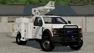 Farming Simulator 22 Ford F600 Service/Bucket Truck Mod