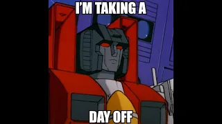 Starscream Takes a Day Off #shorts