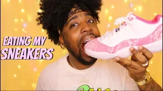 ASMR | EATING MY SHOES 👟.....