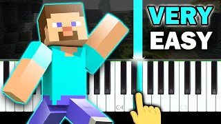 Minecraft - Subwoofer Lullaby - VERY EASY Piano tutorial