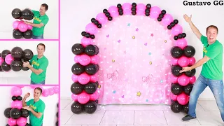 birthday decoration ideas at home 🤩 balloon decoration ideas ✨ balloon arch tutorial