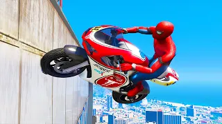 GTA 5 Spiderman Epic Jumps #29 ( Spider-Man Stunts & Fails )