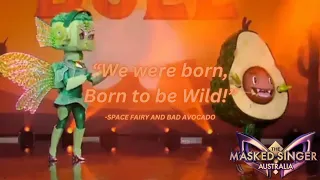 DUEL: Space Fairy and Bad Avocado sing "Born to Be Wild" | SEASON 5 | THE MASKED SINGER AU