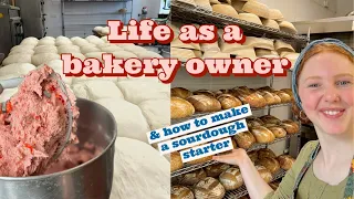 Life as a 19yr old bakery owner who works solo! & a sourdough starter tutorial