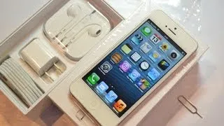 Распаковка iPhone 5 (unboxing): первое включение и комплект