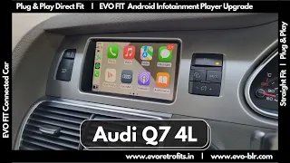 EVO FIT Apple Carplay MMI Interface Upgrade demo on Audi Q7 4L (2005-2015) Android Auto, USB, Camera