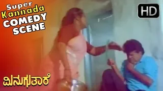 ಸಕ್ಕತ್ Comedy - Tennis Krisha Funny Question to Mother - Kannada Comedy Scenes | Minugu Thare Movie