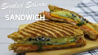 Smoked Salmon Grilled Cheese Sandwich  | Quick and Easy