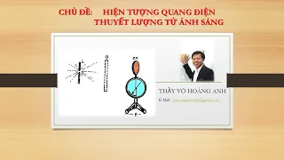 HIỆN TƯỢNG QUANG ĐIỆN - THUYẾT LƯỢNG TỬ ÁNH SÁNG