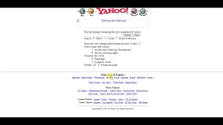 Yahoo! Website (1996)
