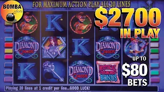 👸🏻 Diamond Queen ~ Black Widow up to $80 Spins ~ Wynn Las Vegas Casino Slot Machine Play