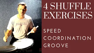 Four Shuffle Exercises - improve your speed, coordination and groove