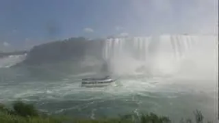 Journey behind the falls 360 degree view on the main deck - Niagara Falls Canada