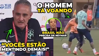 TITE FICOU PISTOLA COM PERGUNTA E FALOU SOBRE NEYMAR!