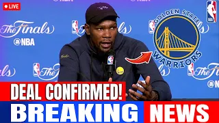 CONFIRMED TODAY! KEVIN DURANT BACK TO THE WARRIORS! GOLDEN STATE WARRIORS