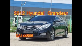 2012 Hyundai Grandure HG used car export (CA144595) carwara, 카와라 그랜져 hg 수출