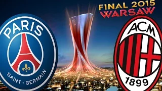 PSG - AC Milan | Uefa Europa League Final | Pro Evolution Soccer 2015 | 1080p 60fps