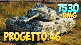 Progetto 46 - 4 Frags 7.5K Damage - Farm strategy! - World Of Tanks