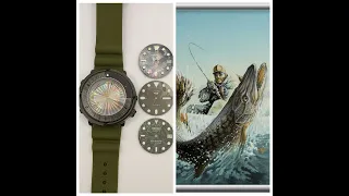 SEIKO Tuna Military-Часы для Рыбалки, Подбор ЦИФЕРБЛАТА!