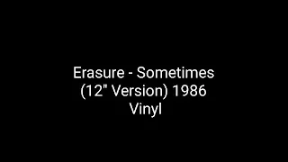 Erasure - Sometimes (12'' Version) 1986 Vinyl_synth pop