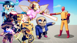 ALL SANS IN THE MULTIVERSE vs SAITAMA | TABS - Totally Accurate Battle Simulator