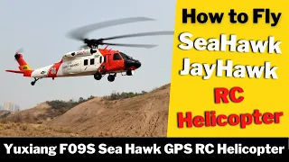 Sikorsky BlackHawk Coast Guard GPS RC Helicopter First Flight of 2023