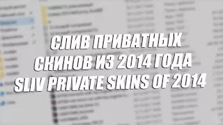 Sliv private skin's  of 2014 / Слив приватных скинов 2014 [GTA SAMP]
