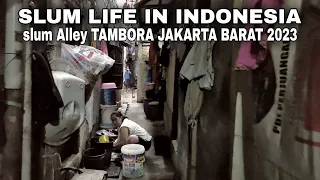 GANG KUMUH TAMBORA, JAKARTA BARAT Indonesia 🇮🇩 WALKING TOUR SLUM JAKARTA