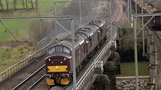 New Measurement Train, Cement, 56s on the Logs and a Class 37 Convoy at Carlisle 28 29 Feb 24