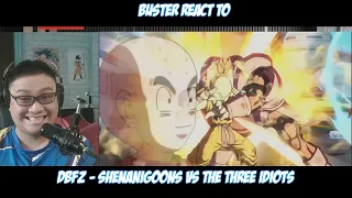 Buster Reaction to DBFZ - Shenanigoons vs The Three Idiots