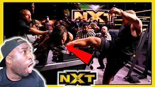 Pat McAfee’s knocks out Adam Cole with a punt !!!| WWE NXT | REACTION