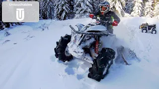 Deep Snow Ride ❄️ Mud Tyres in Deep Snow❗️Epic Winter Trail❗️ (Can Am Renegade,Outlander)
