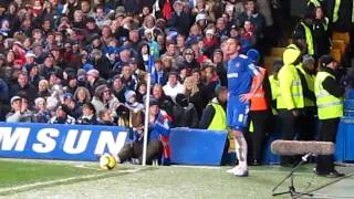 Chelsea v Portsmouth [Lampard having a laugh with the Pompey fans]