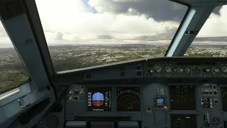 4k MSFS 2020 EasyJet A320Neo landing at Lisbon