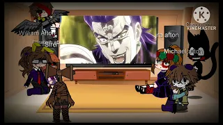 Afton Family Reacts to Jotaro Vs dio (Special Guest)