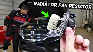 DODGE JOURNEY RADIATOR FAN RESISTOR REPLACEMENT REMOVAL LOCATION | FIAT FREEMONT