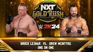 WWE 2K24 - Brock Lesnar vs Drew McIntyre full Match WWE 2k24