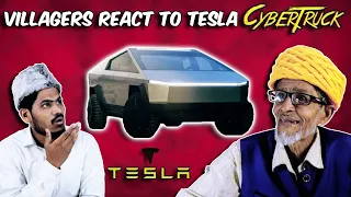 Villagers React Tesla's Cybertruck ! Tribal People React To Tesla Cybertruck