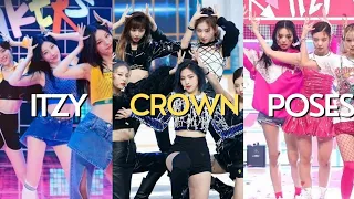 all ITZY ending crown poses (dalla dalla to sneakers)