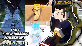 5 New DOMAIN EXPANSION Including KENJAKU and TSUKUMO inside Minecraft Jujutsu Kaisen!