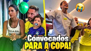 REAÇÕES DE ÉVERTON RIBEIRO E PEDRO AO SEREM CONVOCADOS PARA COPA DO MUNDO!💛💚