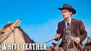 White Feather | Robert Wagner | Ranch Movie | Western | Cowboys | Indians