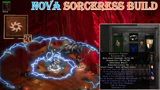 Diablo II Resurrected - Nova Sorceress (200% Faster Cast Rate) Build is The Best Farming