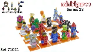 Lego Minifigures 71021 Minifigure Series 18 Complete - Lego Speed Build Review