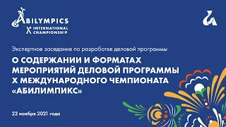 Серия экспертных заседаний по разработке деловой программ Х Международного чемпионата Абилимпикс