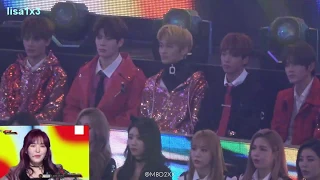 171231 NCT, Mamamoo reaction to Red Velvet - Peek A Boo @2017 MBC Music Festival