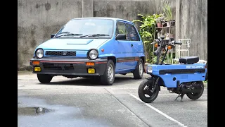 Honda CityTurbo + Motocompo #シティターボ + #モトコンポ