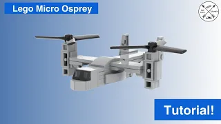 Lego Micro V-22 Osprey Tutorial! (Moc)