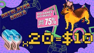 Get 20 Platinums for Only $10! Big Games Big Deals Sale 2024